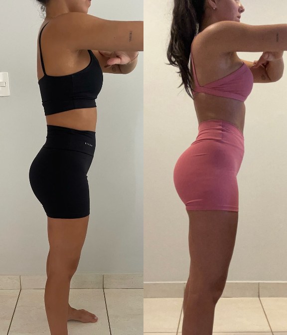 Antes e depois — aluno Torres Squad 3