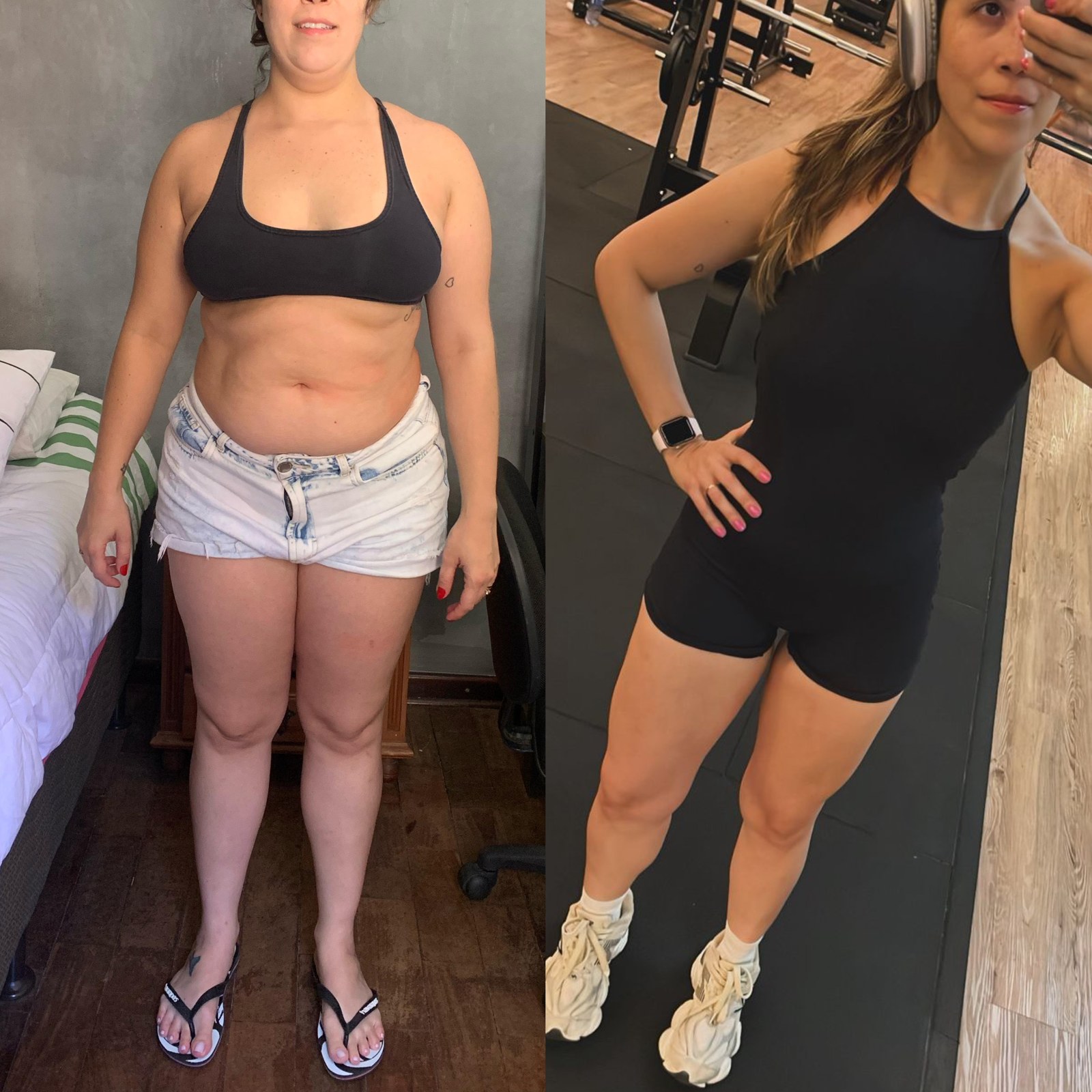 Antes e depois — aluno Torres Squad 10